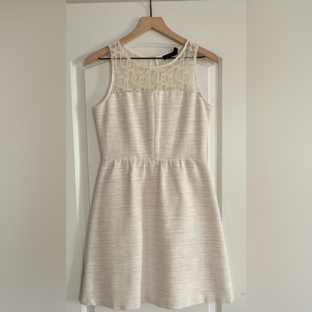 Elegant Cream Lace Kids Dress